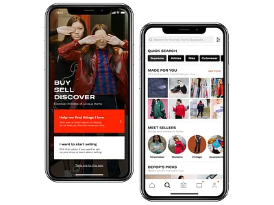 Depop's Buyers Onboarding depop depopdesign design fashion marketplace mobile mobileapp onboarding product design uidesign uxdesign uxui