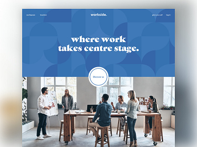 Workside Homepage design V2 design ui web website