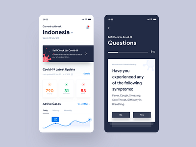 COVID-19 android app app design application corona coronavirus covid19 design healthcare ios mobile product design typogaphy ui userinterface ux