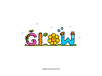 Grow 🌳💚🌱 green grow growth hand drawn hand lettering handlettering illustration illustrator ipad lettering lettered letterer lettering plant positive vibes positivity procreate type typogaphy typography typography art