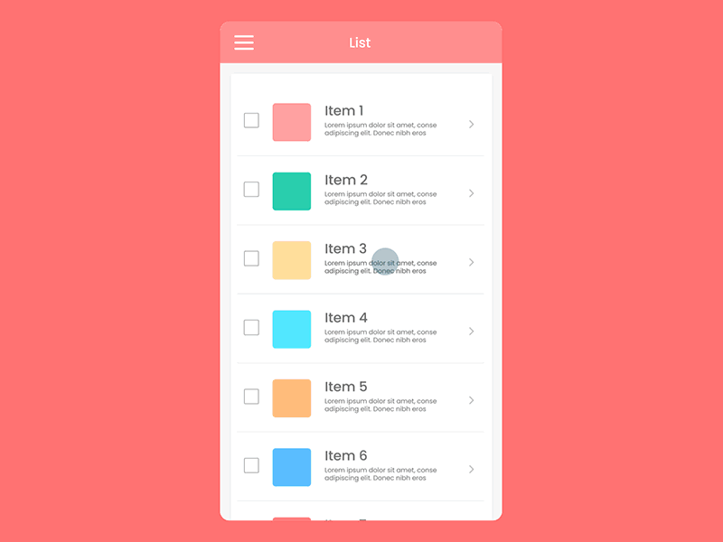 Mobile list selection flow interaction animation dashboard feedback flow interaction interaction design list micro interaction mobile app selection ui ux