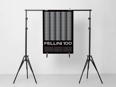 Fellini 100 poster 100 director fellini film grafikfeed graphicdesign hungary poster typography