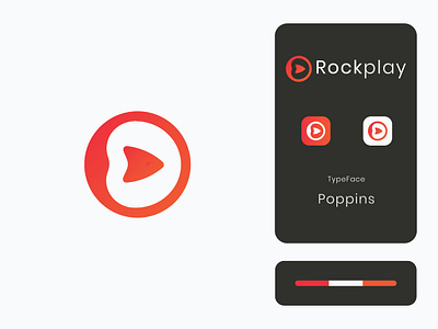 Rockplay Logo and Icon Design brand identity branding design flatlogo icon logo logo 2d logodesign minimalist logo