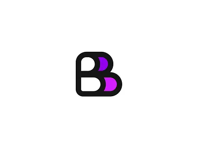 Letter B aesthetic beautiful branding colors flat graphics design letters line art linework logo vector