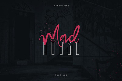 Madhouse font duo + extra brand bundle creative design font font duo free logo sans serif typeface vector