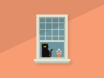 Stay Home cat flat design illustration love illustration quarantine stayhome staysafe