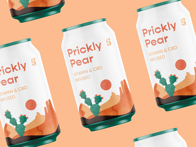 Prickly Pear brand identity branding cactus canyon cbd desert grain identity design illustration logo packaging design packaging designer prickly pear texture visual identity vitamins wellness