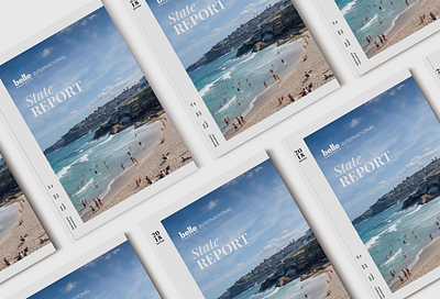 Belle Property International State Report - Cover cover art cover design design editorial layout magazine magazine cover print print design publication