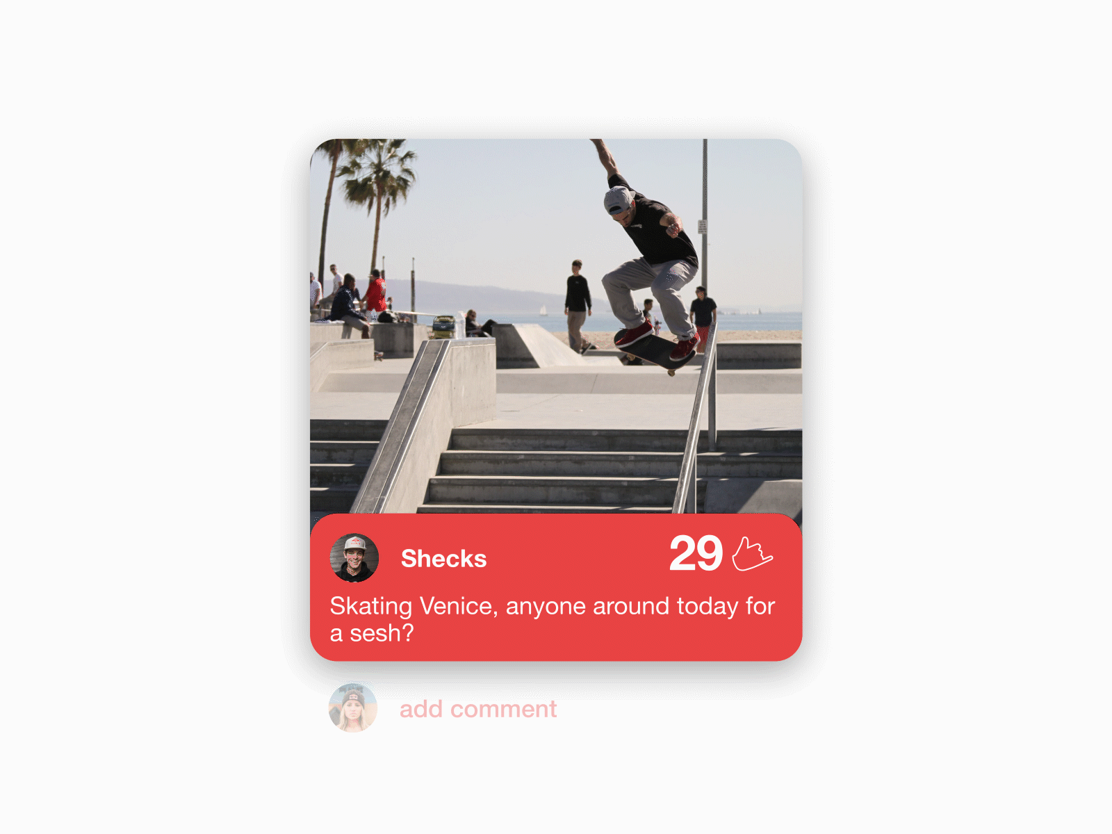 Skaka Like Button animation app design detail flat graphic icon interaction minimal motion graphics shaka skateboard ui ux vector