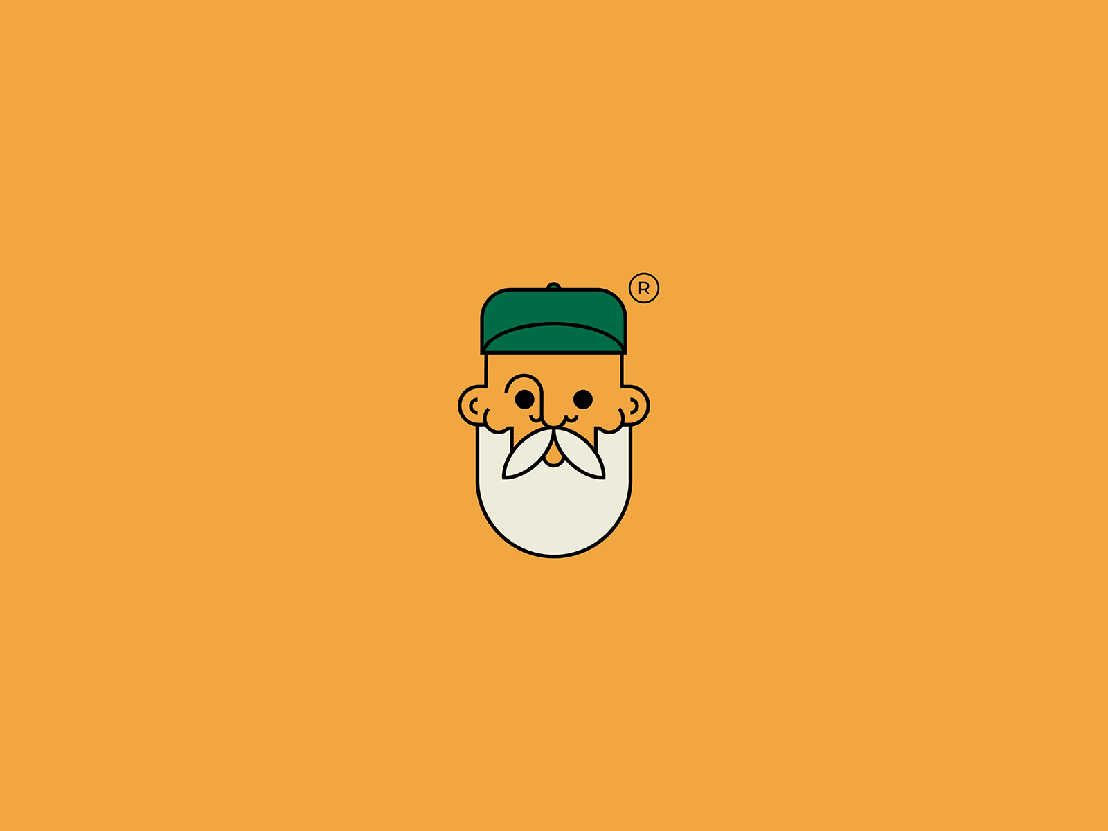 Whistler | wip avatar beard branding character fisherman forest graphic design green hunter illustration man nature art nikola obradovic design ondsn outdoor personal print design visual whistler yellow