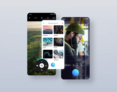 Photography Edit App UI adobexd app ui editing mobile design mobile ui photography ui interface uiinspiration