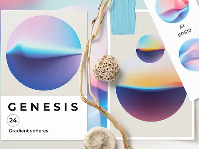 GENESIS - Gradient Spheres adobe adobe illustrator adobe photoshop branding color gradient color grading colorful colors design design templates download gradient gradient color gradients graphic design graphic stock graphics template templates vector graphics