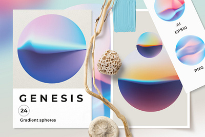 GENESIS - Gradient Spheres adobe adobe illustrator adobe photoshop branding color gradient color grading colorful colors design design templates download gradient gradient color gradients graphic design graphic stock graphics template templates vector graphics