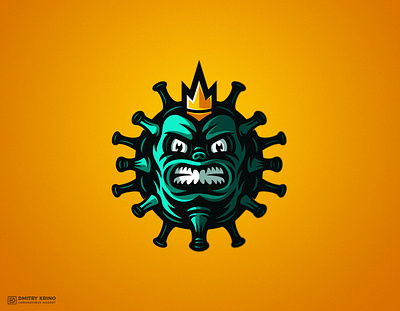 Coronavirus corona coronavirus covid covid19 crown dmitry krino mascot quarantine virus