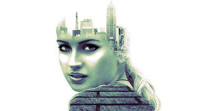 Citygirl art city girl industry photoshop town