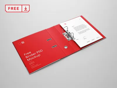 Free Perspective Binder Mockup branding design download free freebie identity mockups print psd stationery template typography