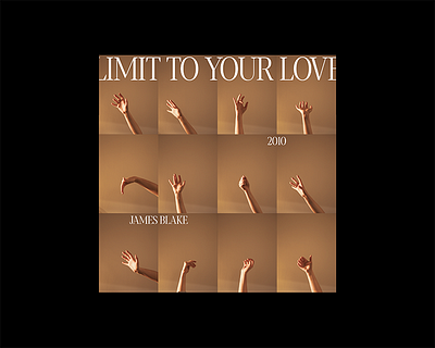 Album cover 250320 album artwork album cover cd cover editorial grid james blake layout limit to your love music music art paper photography print type typography