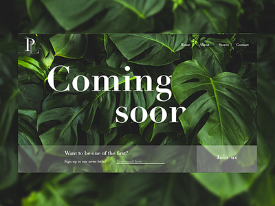 Coming soon landing page design landing page minimal photoshop ui ui design webdesign website