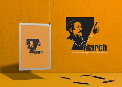 7 March billboard design brand identity branding illustration logo poster design