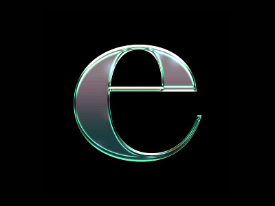 36 Days of Type E 36days 36daysoftype chromatic chrome e letter e logo graphic graphicdesign graphics letter letter e lettering letters photoshop print prints style text style typo typography