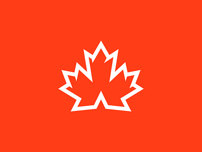 Camp Canada® logomark branding colour design icon logo thick lines ui ux vector web