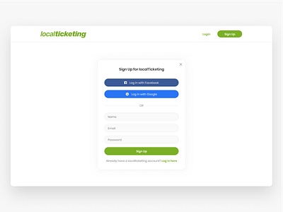 Login page clean design figma green header login login form login page login screen minimal modal typography ui ux web website