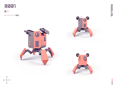 Robot 1 3d 3d art low poly lowpoly machine model robot