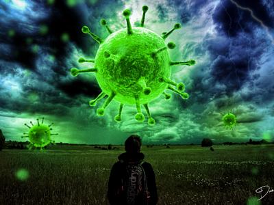 Virus Invasion art coronavirus graphic design photoediting photomanipulation photoshop