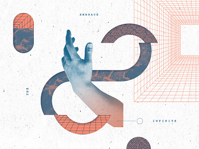 Infinite branding illustration layout texture