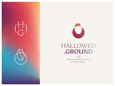 HALLOWED GROUND | Brand art direction brand branding design gradient logo design