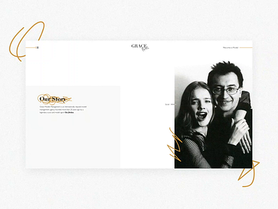 Grace Models - Our Story fashion interaction models motion transition ui ui design ux web design website whitespace