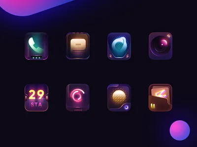 CyberPunkTheme 2020 browser camera clock design game gaming icon illustration launcher logo message phone theme ui wallpaper weather