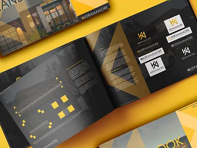 KERAMAMORE - Construction Material Dealer. Brandbook brand brandbook branding construction construction company design geometric logo logotype minimalism