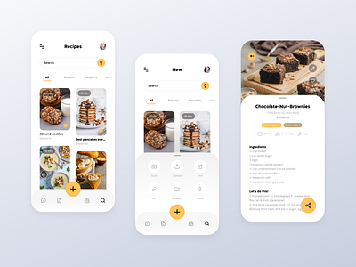 eatme app app design product design recipe app ui user experience user interface ux