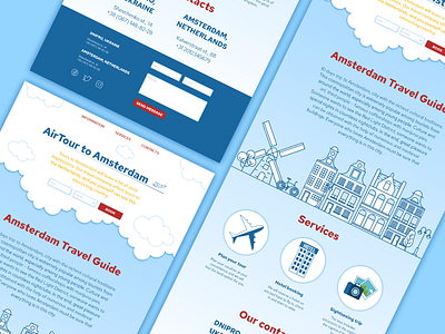 Air Tour Landing Page air design graphics landing tourism ui ux web