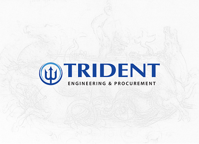 TRIDENT | Engineering & Procurement design illustration logo typography vector