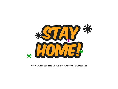 Stay safe in quarantine coronavirus covid 19 design illustration quarantine safe safety stayhome typography vector virus