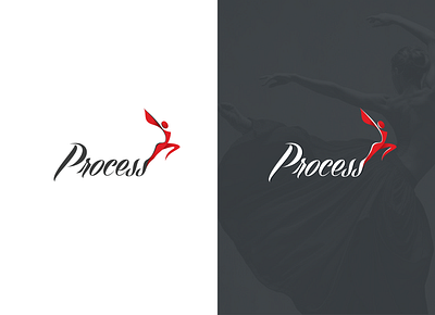 Process art branding design logo