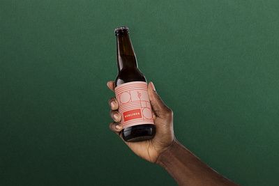Dönerhaus Beer Label branding design flat illustration illustrator logo type typography