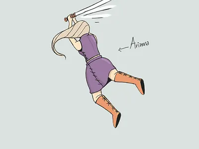 Arianna, the Midnight Star animation art character design direction drawing illustration motion graphics vector