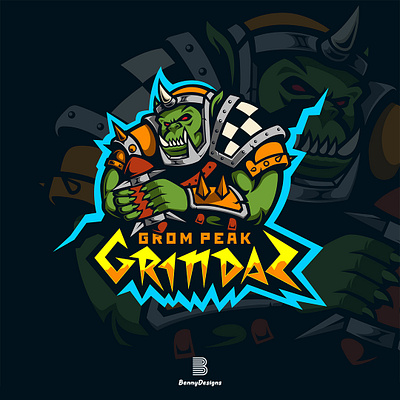 Grom Peak Grindaz eSports Logo design esport esportlogo esports logo mascot mascot design mascot logo mascotlogo