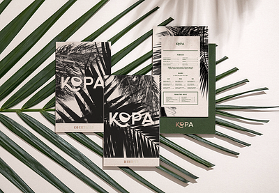 KOPA branding branding design design foiling graphic design hospitality design logotype menu design restaurant branding typography visual identity