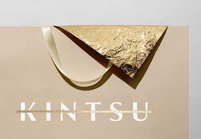 Kintsu branding branding design design foiling graphic design logo logotype packaging typography visual identity