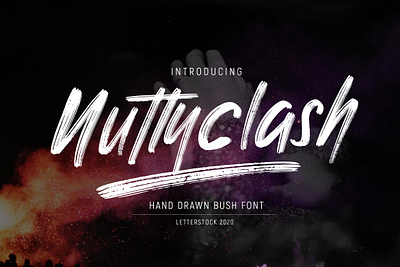 NUTTYCLASH - Hand drawn Brush Font branding brush font brush script design font font bundle font design fonts hand drawn font lettering logo font typeface typography