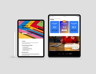 Art School Web Design brackets css3 html5 responsive website webdesign