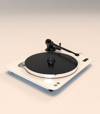 Record Player 3d modeling maya