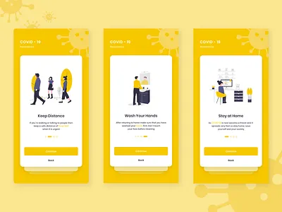 COVID-19 Medical App Ui Kit app design coronavirus covid 19 covid19 health app illustration interface design ios app design medical app onboarding ui ui ui design user experience user interface user interface design ux design