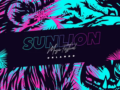 SunLion Music Festival RFP Art Concept branding concept design festival florida music festival orlando