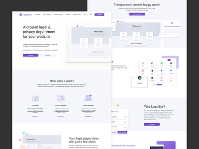 LegalSite website home page landing landingpage responsive ui ux web design website