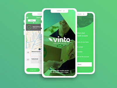 Vinto for Drivers App - Group View ui ui ux